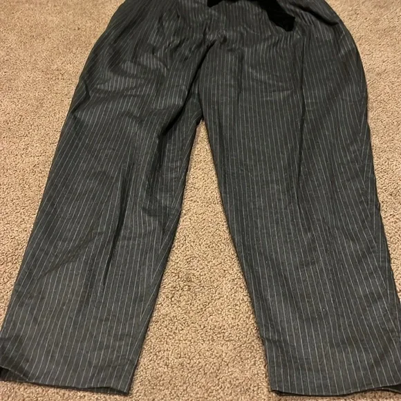 ZARA gray CONTRASTING STRIPED‎ Trousers medium - Picture 5 of 14